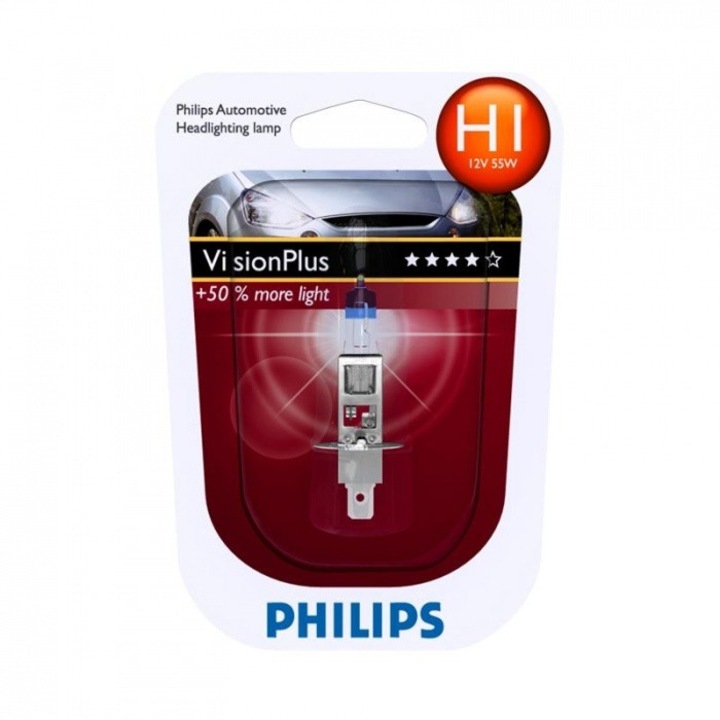 Vision Plus 50% H1 izzó, 12V, 55W, Philips