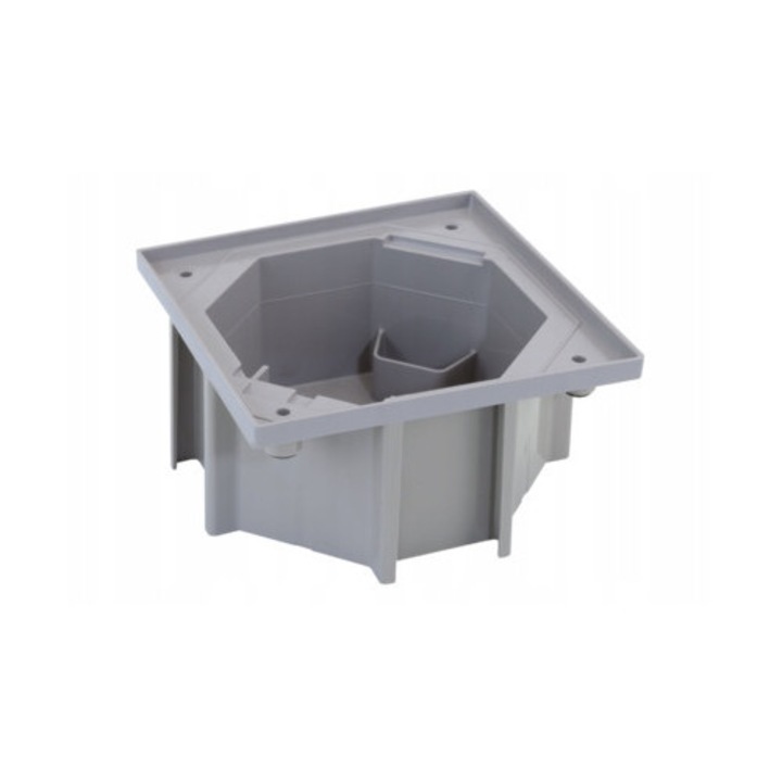 Baza cutie pardoseala Kontakt Simon Simon Connect KSE KGE170/23, IP66, pentru montaj in beton, 1 modul K45 (45x45 mm), plastic, gri