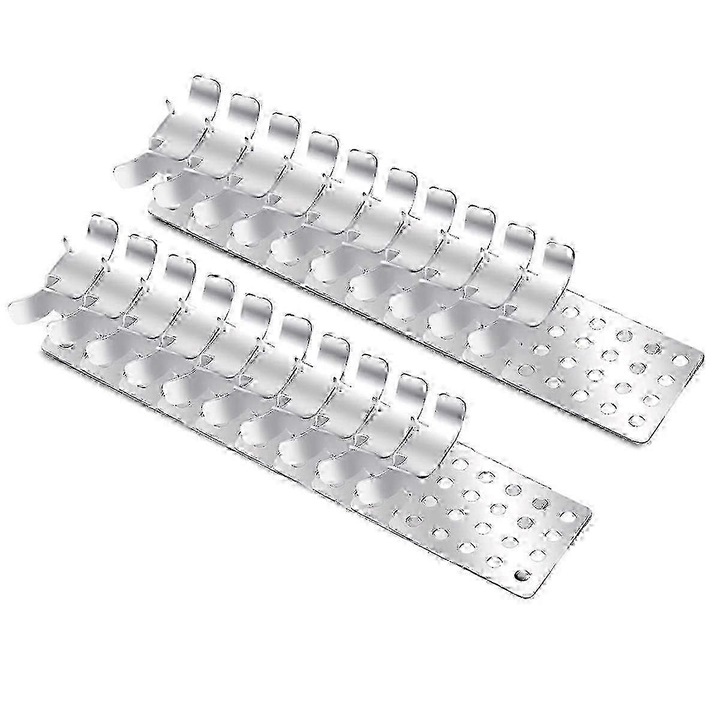 Cleme de fixare pentru cablu incalzitor acoperis FG123K0225-260807-2536, din aluminiu, argintiu, set 50 buc.