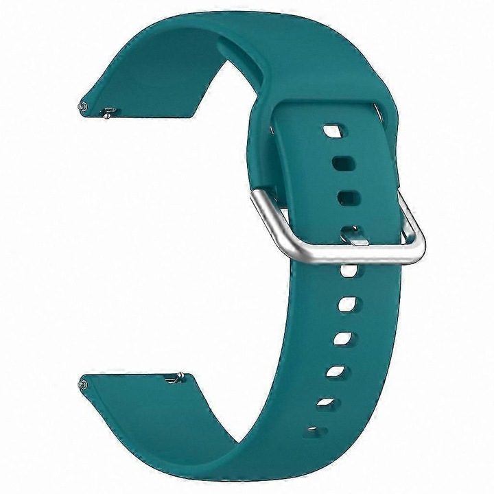 Curea ceas din silicon reglabila pentru copii, compatibila X6 Play, inchidere magnetica si sistem quick-release, verde teal, S/L