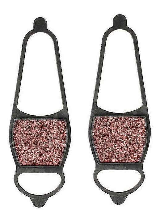 Crampon antiderapant pentru incaltaminte din cauciuc cu suprafata abraziva grosiera, pentru gheata si zapada, negru/rosu, marime universala, 1 pereche
