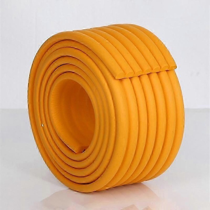 Banda de protectie anti-soc pentru colturi si muchii FG123K0225-260807-5257, spuma extra groasa 80 mm x 8 mm x 2 m, cu banda adeziva dubla, portocaliu