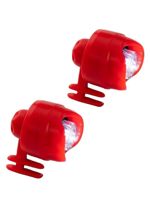 Accesorii luminoase pentru Crocs din ABS, LED cu 3 moduri, IPX5, FG123K0225-260807-2990, rosu, set 2 buc