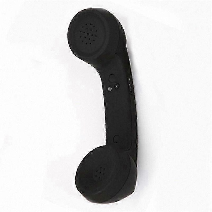 Receptor telefonic retro Bluetooth FG123K0225, microfon extern, anti-radiatii, baterie 200mAh, autonomie 12 h, raza 10 m, negru
