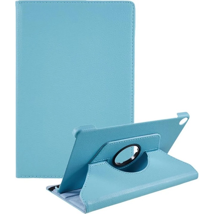 Husa rotativa pentru Lenovo Tab M10 Gen 3 K0345-0808-KFCJ-xw136, 360° rotativa, din piele sintetica cu functie stand portret/peisaj, albastru deschis