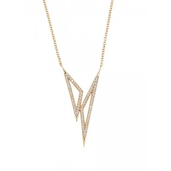 Colier din argint 925 placat cu aur glaben 18 K rodiat Colier din argint 925 placat cu aur glaben 18 K rodiat