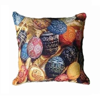 Husa perna decorativa Easter , Nova Textile, Jacquard tip Gobelin, 45x45 cm Husa perna decorativa Easter , Nova Textile, Jacquard tip Gobelin, 45x45 cm