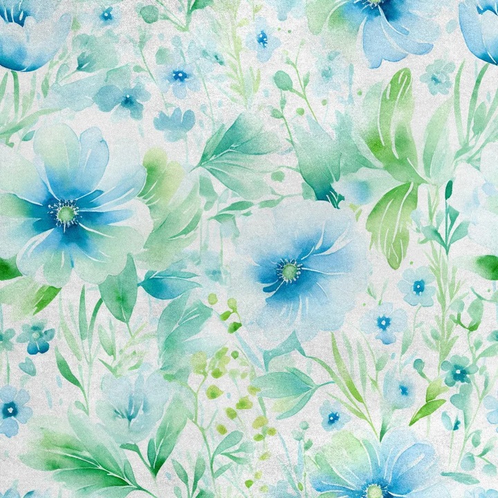Bársonyos textil anyag kárpitozáshoz és dekorációkhoz K0345-0808-KFCJ-xw1124, 280 g/m², nyomtatott virágmintás, kopásállóság 30.000 ciklus, szélesség 145 cm, Többszínű