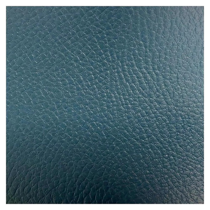 PVC szintetikus bőr K0345-0808-KFCJ-xw1391, szemcsés textúrával, petrol színű, 140 cm széles, méteráru