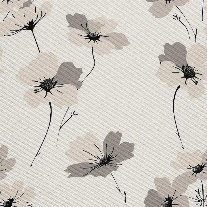 Kültéri textil anyag Oxford K0345-0808-KFCJ-xw1583, 100% poliészter, vízálló PU bevonat, 210 g/m², szélesség 155 cm, többszínű virágmintás, méterre eladó