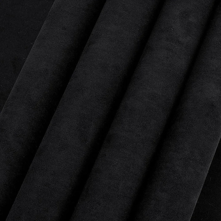 Kötészeti anyag műbőr K0345-0808-KFCJ-xw1797, bársonyos felület papír hátlappal, fekete, 100 x 43 cm