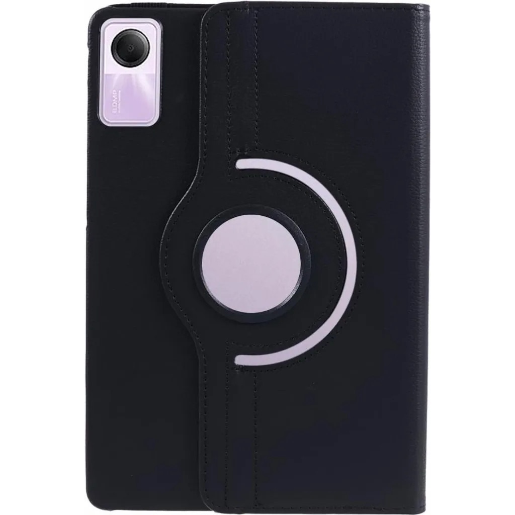 Husa rotativa 360° pentru Xiaomi Redmi Pad SE (11 inch), din piele ecologica, negru, K0345-0808-KFCJ-xw80