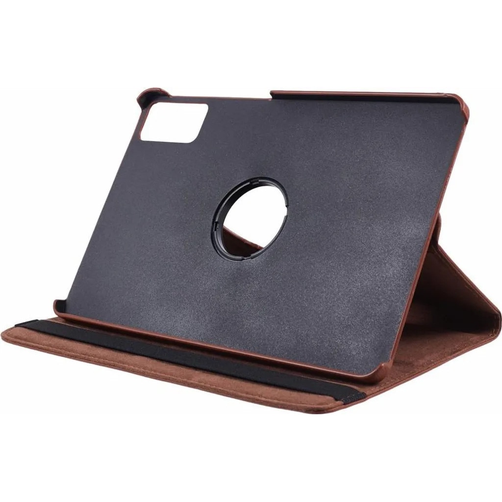 Husa rotativa 360° pentru Xiaomi Redmi Pad SE (11 inch), din piele ecologica, maro, cod K0345-0808-KFCJ-xw138