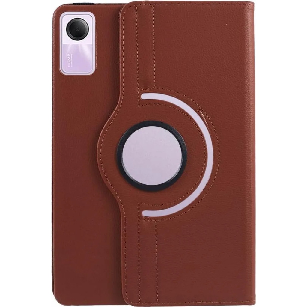 Husa rotativa 360° pentru Xiaomi Redmi Pad SE (11 inch), din piele ecologica, maro, cod K0345-0808-KFCJ-xw138