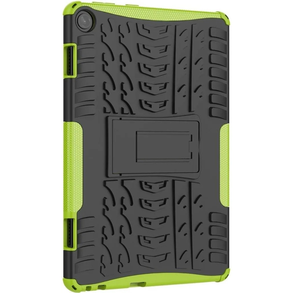 Husa de protectie pentru Lenovo Tab M10 (3rd Gen) cu stand, doua straturi TPU+PC, negru/verde, K0345-0808-KFCJ-xw462