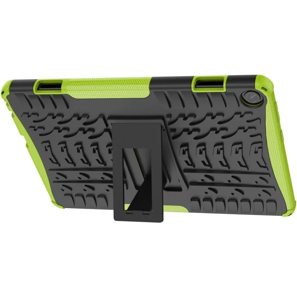 Husa de protectie pentru Lenovo Tab M10 (3rd Gen) cu stand, doua straturi TPU+PC, negru/verde, K0345-0808-KFCJ-xw462