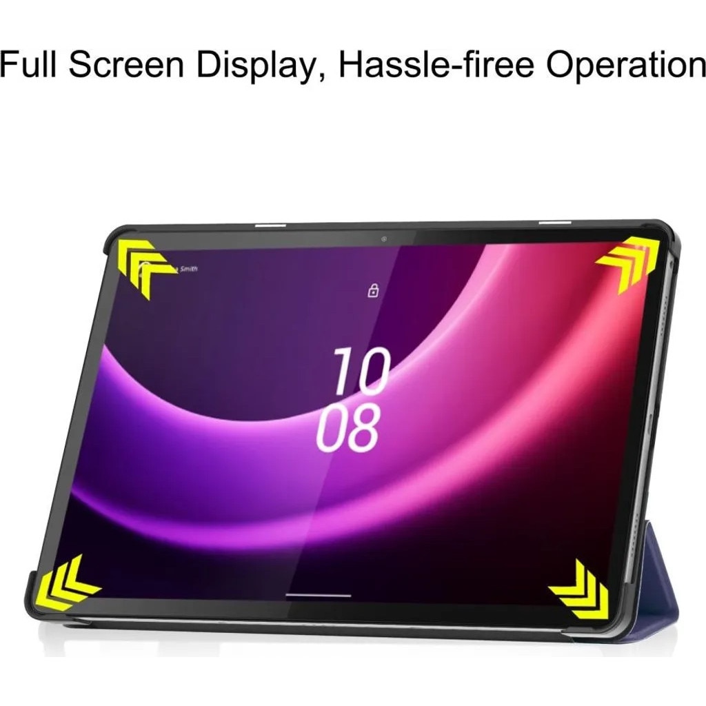 Husa tri-fold cu clapeta pentru Lenovo Tab P11 Gen 2, functie sleep/wake, albastru, K0345-0808-KFCJ-xw737