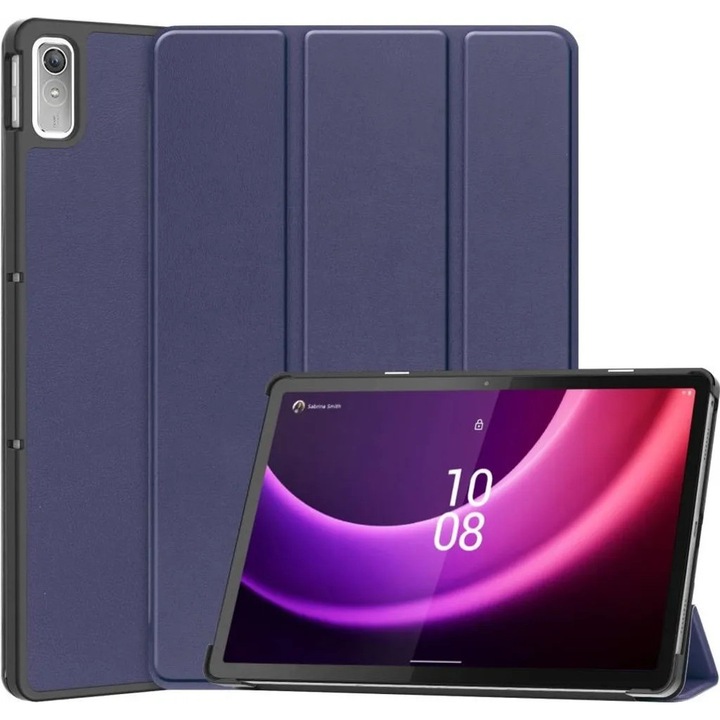 Husa tri-fold cu clapeta pentru Lenovo Tab P11 Gen 2, functie sleep/wake, albastru, K0345-0808-KFCJ-xw737