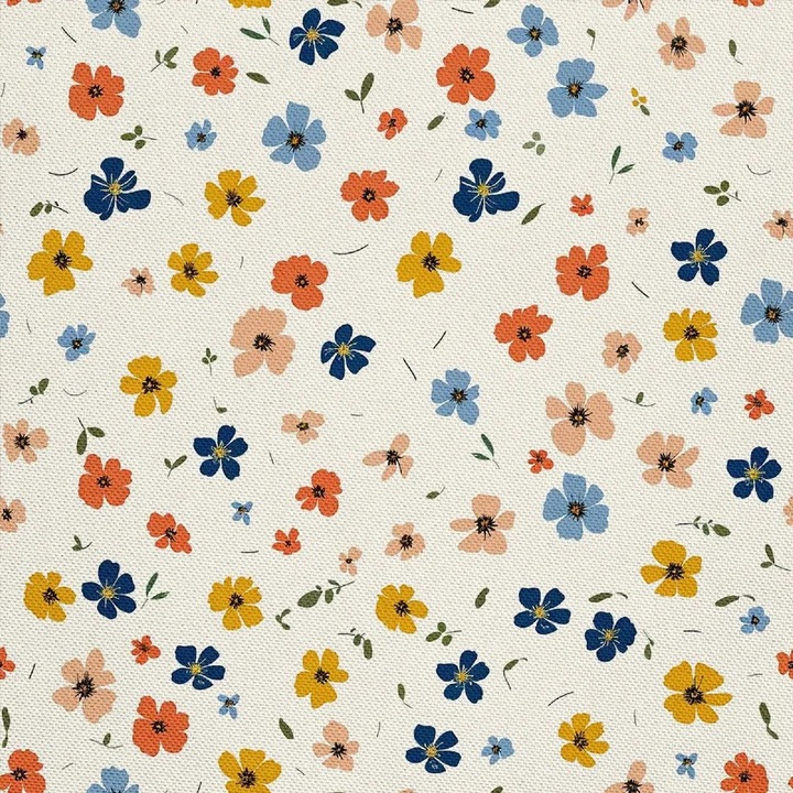Kültéri textil anyag Oxford K0345-0808-KFCJ-xw1621, vászon 100% poliészter PU bevonattal, virágmintás, víz- és kopásálló, 210 g/m², szélesség 155 cm, többszínű, méterre kapható