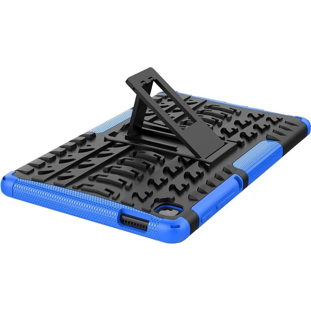 Carcasa pentru Samsung Galaxy Tab A7 Lite K0345-0808-KFCJ-xw188, antisoc din TPU+policarbonat cu stand, albastru/negru