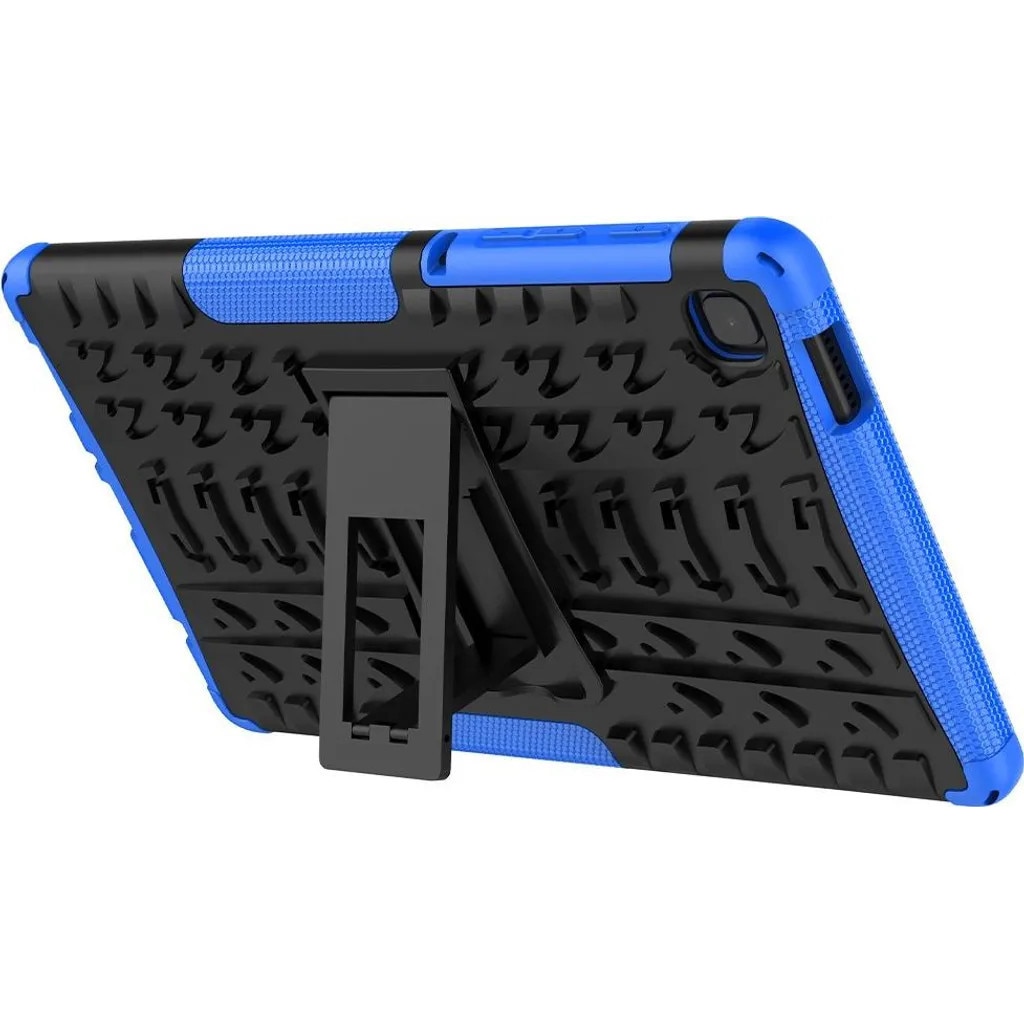 Carcasa pentru Samsung Galaxy Tab A7 Lite K0345-0808-KFCJ-xw188, antisoc din TPU+policarbonat cu stand, albastru/negru