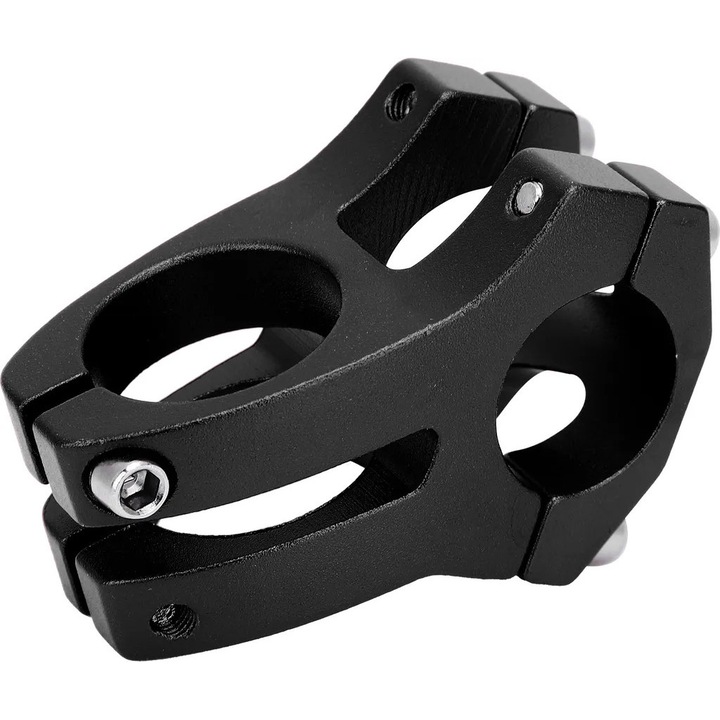 Къса алуминиева лапа за кормило K0345-0808-KFCJ-xw5115, CNC-фрезована, захват за кормило 25,4 мм, диаметър на вилката 28,6 мм, разстояние 35 мм, черна