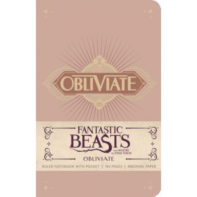 Fantastic Beasts and Where to Find Them: Obliviate Hardcover Ruled Notebook, Insight Editions (Author)
