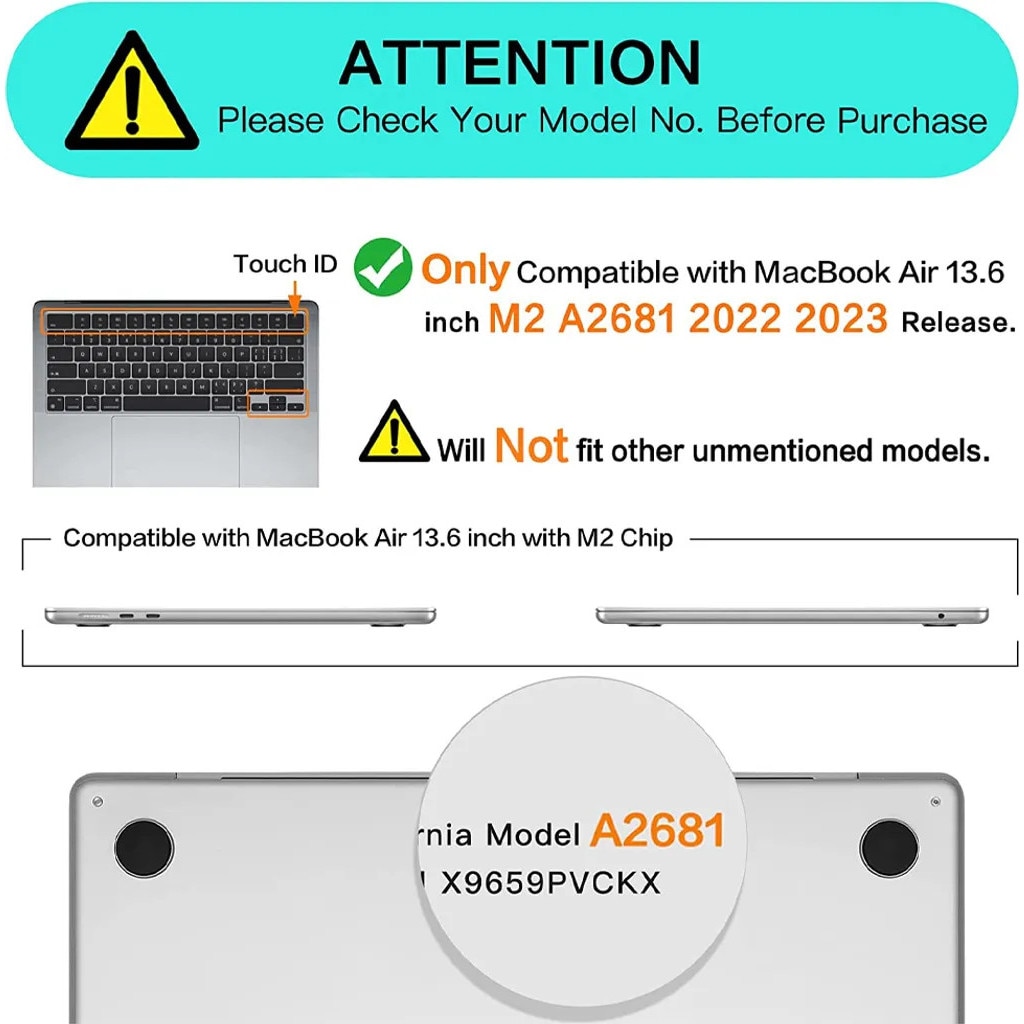 Husa laptop pentru 13.6 Air A2681, carcasa protectoare rigida din plastic, roz sclipitor, cod K0345-0808-KFCJ-xw13341