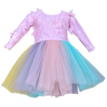 Set rochita de ocazie si bentita, Couture Bebe, Ariella, Multicolor, 2 ani Set rochita de ocazie si bentita, Couture Bebe, Ariella, Multicolor, 2 ani