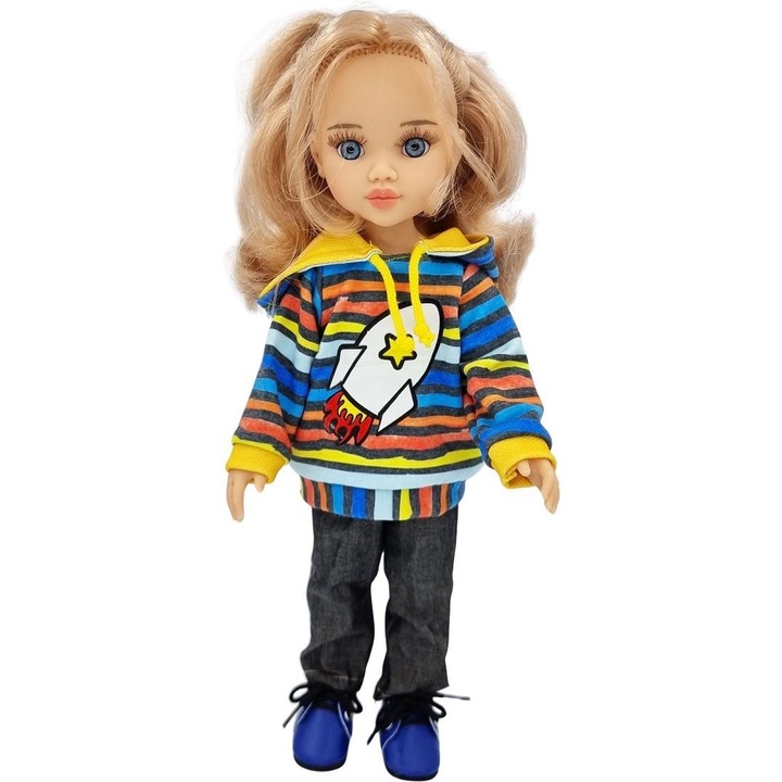 Papusa Paola Reina 798862, spaniola din vinil parfumat, multicolor, 32 cm