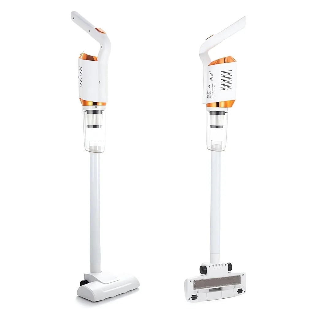 Aspirator vertical fara fir K0345-0808-KFCJ-xw28520, 2 in 1 cu functie mop, 10 W, acumulator 1200 mAh, filtru HEPA, incarcare USB, alb