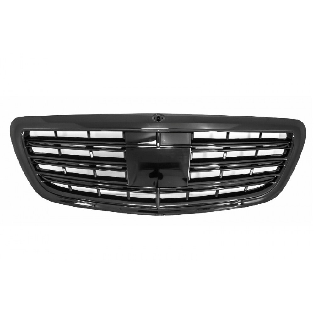 Grila Centrala compatibil cu Mercedes W222 S-Class 2014+ A S63 S65 Design Negru Lucios