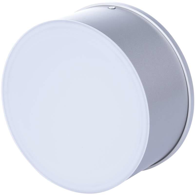 Plafoniera LED argintie rotunda 17W lumina alba calda IP44