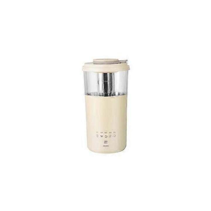 Mini aparat pentru ceai cu lapte si cafea PO-CJ-K0433-26-8-08-0584, 350 ml, 300 W (110 V), incalzire rapida, agitare magnetica, pornire cu un singur buton, crem, priza tip US