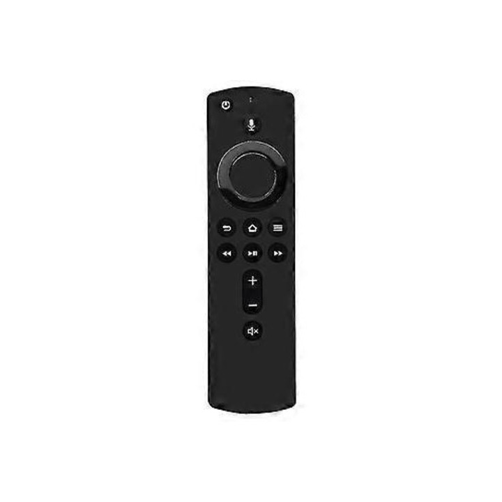 Telecomanda compatibila cu Amazon Fire TV Stick 4K, cu Alexa, model PO-CJ-K0433-26-8-08-0955, negru