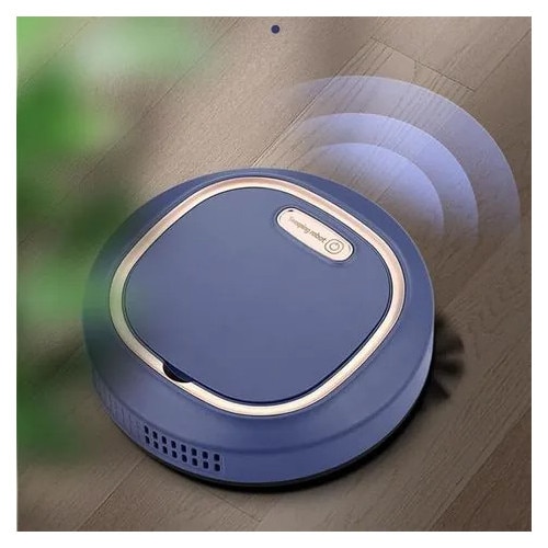 Aspirator robot cu mop K0544-26808-820-MLC, navigatie smart, aspirare si spalare, albastru/roz-auriu, 1200 mAh