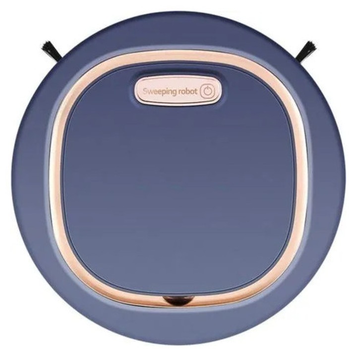 Aspirator robot cu mop K0544-26808-820-MLC, navigatie smart, aspirare si spalare, albastru/roz-auriu, 1200 mAh