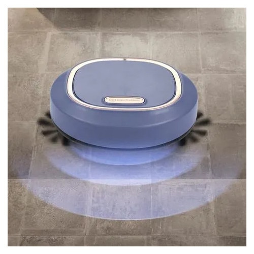Aspirator robot cu mop K0544-26808-820-MLC, navigatie smart, aspirare si spalare, albastru/roz-auriu, 1200 mAh