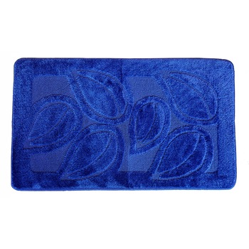 Set 2 covorase baie Flora D. Blue, 50x80 cm, 40x50 cm Albastru inchis Set 2 covorase baie Flora D. Blue, 50x80 cm, 40x50 cm Albastru inchis