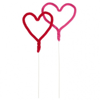 Inimioare decorative Lovely Moments, Amscan 552064, Set 5 buc Inimioare decorative Lovely Moments, Amscan 552064, Set 5 buc