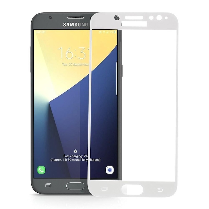 ApcGsm 3D ívelt edzett üvegfólia Samsung Galaxy J7 J730 (2017) fehérhez