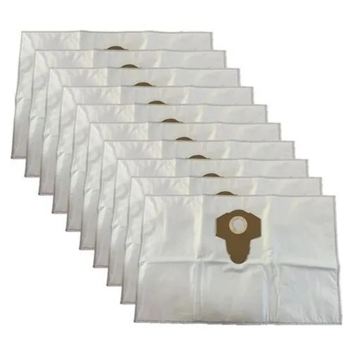Saci pentru aspirator compatibili Einhell TC-VC1820/Keepow, din material netesut rezistent, albi, 10 buc, K0544-26808-3221-MLC