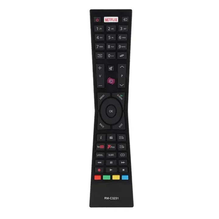 Telecomanda TV compatibila JVC RM-C3231 (IZO-CJ-K0502), telecomanda de inlocuire, IR 8m, 2xAAA, carcasa ABS, negru, pentru LT-32C660