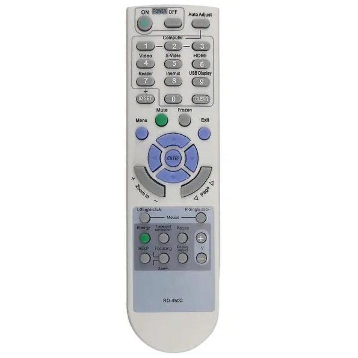 Съвместимо дистанционно управление за проектор NEC RD-450C/RD-448E/NP-V260+/V230+/ME360, бяло
