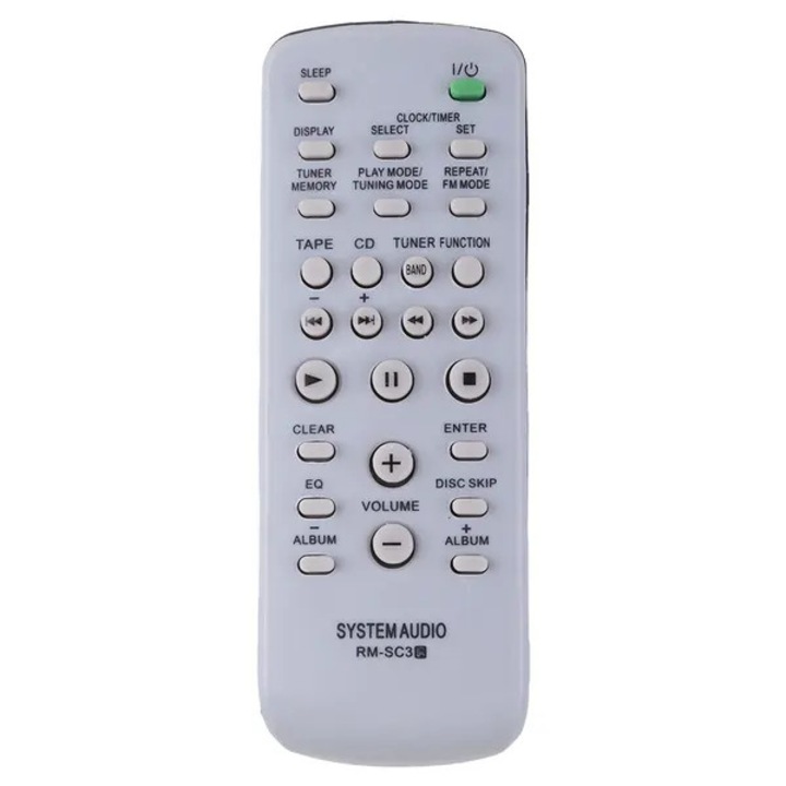 Telecomanda compatibila cu RM-SC3/RM-SC30/RM-SC31/RM-SC50/RM-SC55, MHC-RG221/MHC-RG222, BDV-E470/BDV-E570/BDV-E77, alb, 1 buc