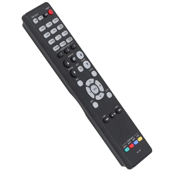Telecomanda compatibila Denon RC-1184/RC-1183/AVR-X3000/AVR-X2000/AVR-E400/AVR-2313/AVR-S800CI, model IZO-CJ-K0502-20260806-5408, ABS+silicona, functioneaza cu 2x AAA, neagra