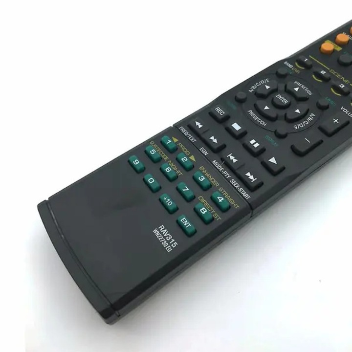 Telecomanda pentru receiver audio Yamaha IZO-CJ-K0502-20260806-448, compatibila cu RX-V650/RX-V459/RX-V730RDS/RX-V3800, negru