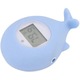 K0575-260808-1469-AMC fürdőhőmérő, bálna forma, LCD kijelző, csendes riasztás, színes figyelmeztetés (kék/piros), BPA-mentes ABS, kék