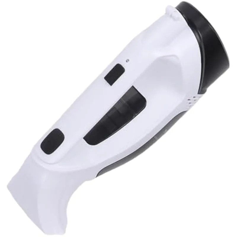 Curatator geamuri electric fara fir K0575-260808-1623-AMC, baterie 2200 mAh, incarcare USB, pompa de aspiratie pentru apa murdara integrata, alb/negru