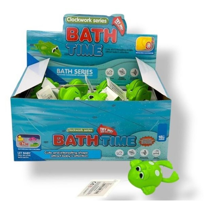 Cabo-Toys Fürdőjáték Bath Time 788014 modell, rugós béka, műanyag, zöld, 1 db